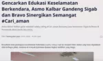 Gencarkan Edukasi Keselamatan Berkendara, Asmo Kalbar Gandeng Sigab dan Bravo Sinergikan Semangat #Cari_aman