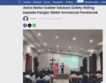 Astra Motor Kalbar Edukasi Safety Riding kepada Pelajar SMAK Immanuel Pontianak