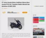 PT Astra Honda Motor Hadirkan Warna Baru Honda PCX160, Tampilan Makin Mewah dan Berkelas di IIMS 2026