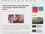 Honda Perkuat Kesiapan Kerja Pelajar SMK Lewat Pengujian Kompetensi Berbasis Industri