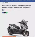 Honda Forza Terbaru: Skutik Bongsor Kini Makin Canggih, Mewah, dan Fungsional