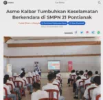 Asmo Kalbar Tumbuhkan Keselamatan Berkendara di SMPN 21 Pontianak