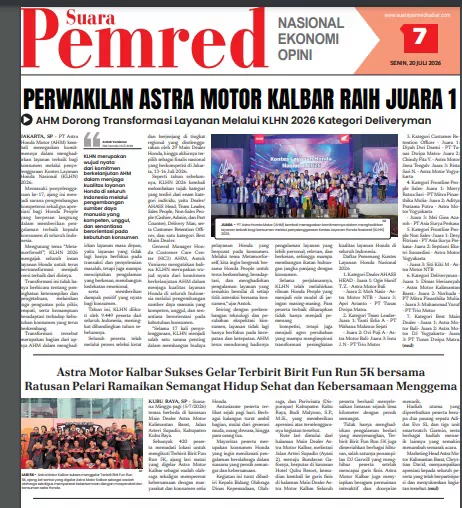 PERWAKILAN ASTRA MOTOR KALBAR RAIH JUARA 1, AHM Dorong Transformasi Layanan Melalui KLHN 2026 Kategori Deliveryman
