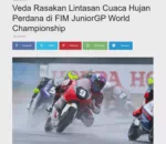 Veda Rasakan Lintasan Cuaca Hujan Perdana di FIM JuniorGP World Championship
