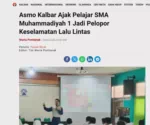 Asmo Kalbar Ajak Pelajar SMA Muhammadiyah 1 Jadi Pelopor Keselamatan Lalu Lintas