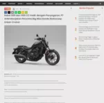Rebel 500 dan 1100 CC Hadir dengan Penyegaran, PT AHM Manjakan Pencinta Big Bike Honda Berkonsep Urban Cruiser