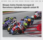 Binaan Astra Honda tercepat di Barcelona ciptakan sejarah untuk RI