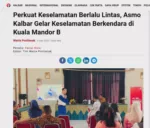 Perkuat Keselamatan Berlalu Lintas, Asmo Kalbar Gelar Keselamatan Berkendara di Kuala Mandor B