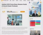 Halofest 2025 Promo Besar-Besaran Honda di Seluruh Dealer Pontianak
