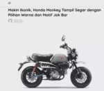 Makin Ikonik, Honda Monkey Tampil Segar dengan Pilihan Warna dan Motif Jok Bar