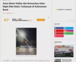 Astra Motor Kalbar dan Komunitas Gelar Night Ride Matic Terbanyak di Kalimantan Barat