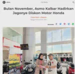 Bulan November, Asmo Kalbar Hadirkan Jagonye Diskon Motor Honda