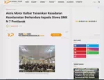 Astra Motor Kalbar Tanamkan Kesadaran Keselamatan Berkendara kepada Siswa SMK N 7 Pontianak