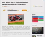 Veda Tembus Top 10 JuniorGP, Ramadhipa Menang Spektakuler di ETC Barcelona