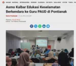 Asmo Kalbar Edukasi Keselamatan Berkendara ke Guru PAUD di Pontianak