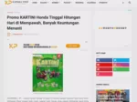 Promo KARTINI Honda Tinggal Hitungan Hari di Mempawah, Banyak Keuntungan Menanti