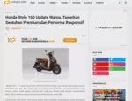 Honda Stylo 160 Update Warna, Tawarkan Sentuhan Premium dan Performa Responsif