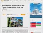 Ribuan Pemudik Diberangkatkan, AHM Perkuat Kampanye #Cari_Aman Saat Lebaran
