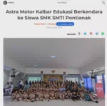 Astra Motor Kalbar Edukasi Berkendara ke Siswa SMK SMTI Pontianak