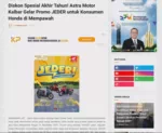Diskon Spesial Akhir Tahun! Astra Motor Kalbar Gelar Promo JEDER untuk Konsumen Honda di Mempawah