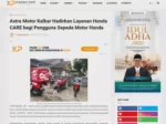 Astra Motor Kalbar Hadirkan Layanan Honda CARE bagi Pengguna Sepeda Motor Honda