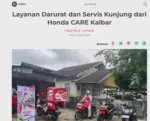 Layanan Darurat dan Servis Kunjung dari Honda CARE Kalbar