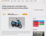 All New Honda Vario 125, Skutik 125cc dengan Desain Baru dan Performa Efisien