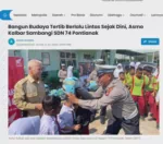 Bangun Budaya Tertib Berlalu Lintas Sejak Dini, Asmo Kalbar Sambangi SDN 74 Pontianak