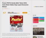 Promo PESTA Honda Akhir Tahun 2025, Astra Motor Kalbar Siap Layani Konsumen Melawi