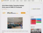 Astra Motor Kalbar Tanamkan Budaya #Cari_aman di SMK N 5 Pontianak