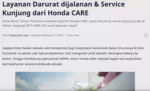 Layanan Darurat dijalanan &amp; Service Kunjung dari Honda CARE