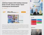 AHM Best Student 2025 Hadirkan Generasi Muda Inovatif, Selaras dengan Tujuan Pembangunan Berkelanjutan