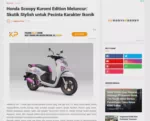 Honda Scoopy Kuromi Edition Meluncur: Skutik Stylish untuk Pecinta Karakter Ikonik