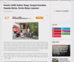 Honda CARE Kalbar Siaga Tangani Kendala Sepeda Motor, Gratis Biaya Layanan