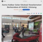 Asmo Kalbar Gelar Edukasi Keselamatan Berkendara di SMKN 1 Sintang