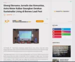 Sinergi Bersama Jurnalis dan Komunitas, Astra Motor Kalbar Gaungkan Gerakan Sustainable Living di Borneo Lead Fest