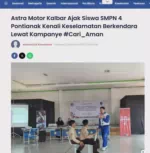 Astra Motor Kalbar Ajak Siswa SMPN 4 Pontianak Kenali Keselamatan Berkendara Lewat Kampanye #Cari_Aman