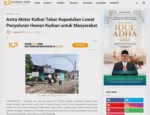 Astra Motor Kalbar Tebar Kepedulian Lewat Penyaluran Hewan Kurban untuk Masyarakat