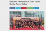 Ratusan Peserta Ikuti Even Jalan Santai Asmo Kalbar