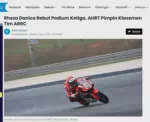 Rheza Danica Rebut Podium Ketiga, AHRT Pimpin Klasemen Tim ARRC