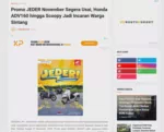 Promo JEDER November Segera Usai, Honda ADV160 hingga Scoopy Jadi Incaran Warga Sintang