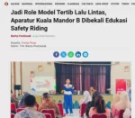 Jadi Role Model Tertib Lalu Lintas, Aparatur Kuala Mandor B Dibekali Edukasi Safety Riding