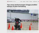 Tips aman berboncengan hingga prediksi bahaya di jalan berlubang