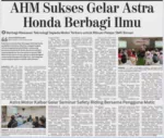 AHM Sukses Gelar Astra Honda Berbagi Ilmu, Berbagi Wawasan Teknologi Sepeda Motor Terbaru untuk Ribuan Pelajar SMK Binaan