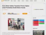 Astra Motor Kalbar Tawarkan Promo Sejiwa untuk Pembelian Kredit Motor Honda