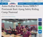 Asmo Kalbar Kirim Siswa SMKN 7 Pontianak Ikuti Ajang Safety Riding Camp Nasional