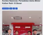 Kontes Nasional, Perwakilan Astra Motor Kalbar Raih 10 Besar