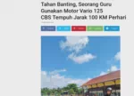 Tahan Banting, Seorang Guru Gunakan Motor Vario 125 CBS Tempuh Jarak 100 KM Perhari