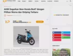 AHM Segarkan New Honda BeAT dengan Pilihan Warna dan Striping Terbaru