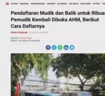 Pendaftaran Mudik dan Balik untuk Ribuan Pemudik Kembali Dibuka AHM, Berikut Cara Daftarnya